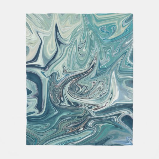 Riesenmeer | Bestes abstraktes Meeresbild Fleecedecke (Vorderseite)