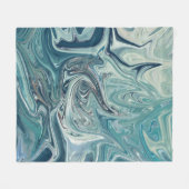 Riesenmeer | Bestes abstraktes Meeresbild Fleecedecke (Vorderseite (Horizontal))