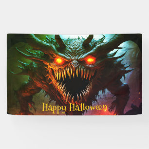 Riesenmonster Halloween Banner