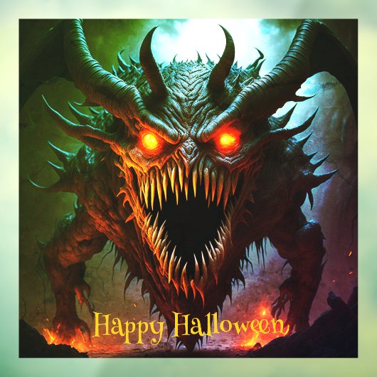 Riesenmonster Halloween-Fensterklammer Fensteraufkleber (Blatt 3)