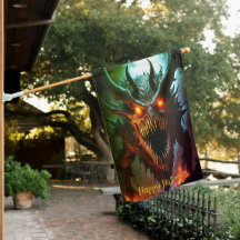 Riesenmonster Halloween-Hausflagge