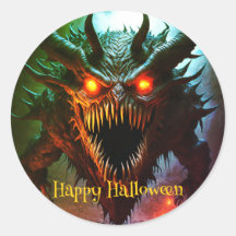Riesenmonster Halloween-Sticker