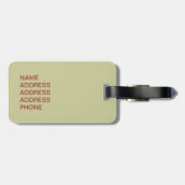 Riesenoctopus Gepäckanhänger (Rückseite horizontal)