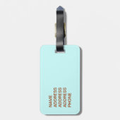 Riesenoctopus Gepäckanhänger (Rückseite vertikal)