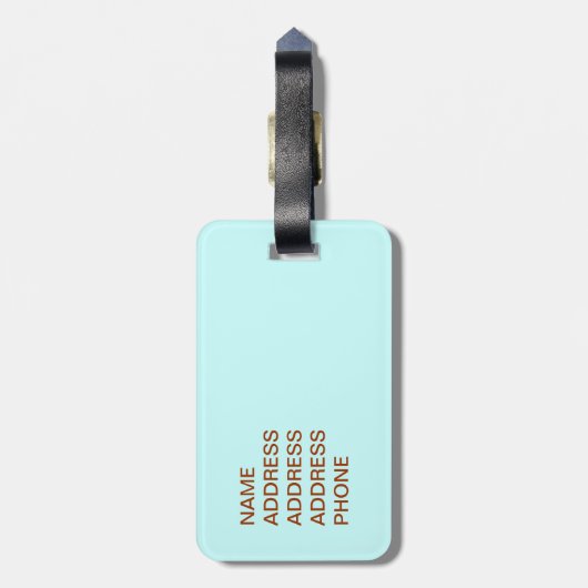 Riesenoctopus Gepäckanhänger (Rückseite vertikal)