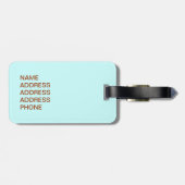 Riesenoctopus Gepäckanhänger (Rückseite horizontal)