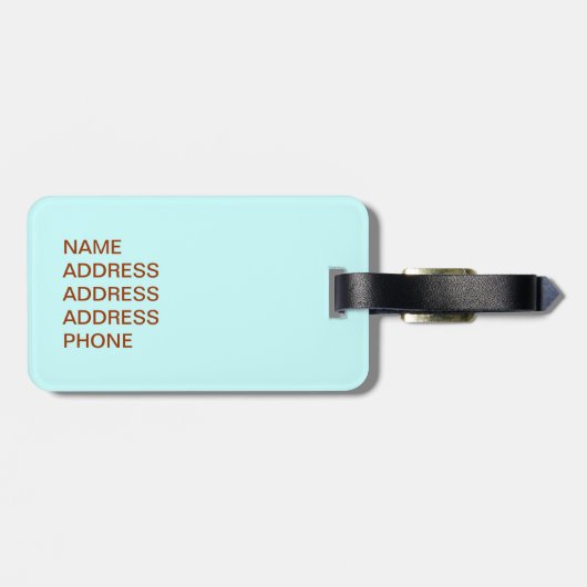 Riesenoctopus Gepäckanhänger (Rückseite horizontal)