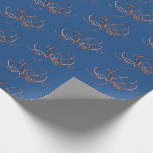 Riesenoctopus Geschenkpapier (Ecke)