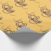 Riesenoctopus Geschenkpapier (Ecke)