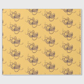 Riesenoctopus Geschenkpapier (Flach)