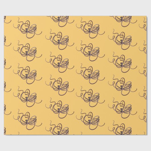 Riesenoctopus Geschenkpapier (Flach)