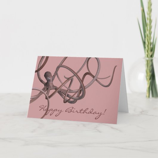 Riesenoctopus Karte (Vorderseite)