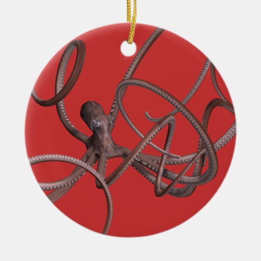 Riesenoctopus Keramik Ornament (Vorne)