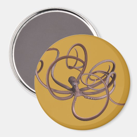 Riesenoctopus Magnet (Vorderseite/Rückseite)