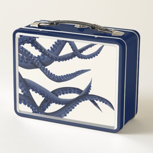 Riesenoctopus Tentacles Metall Brotdose (Rückseite)