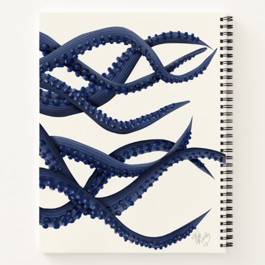 Riesenoctopus Tentacles Notizblock (Rückseite)