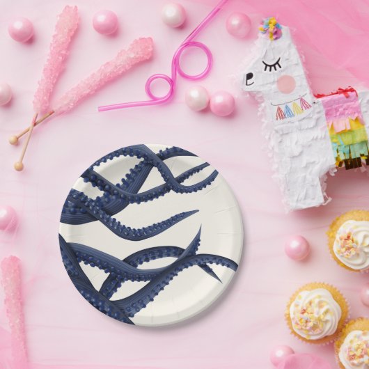 Riesenoctopus Tentacles Pappteller (Party)