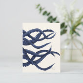 Riesenoctopus Tentacles Postkarte (Stehend Vorderseite)