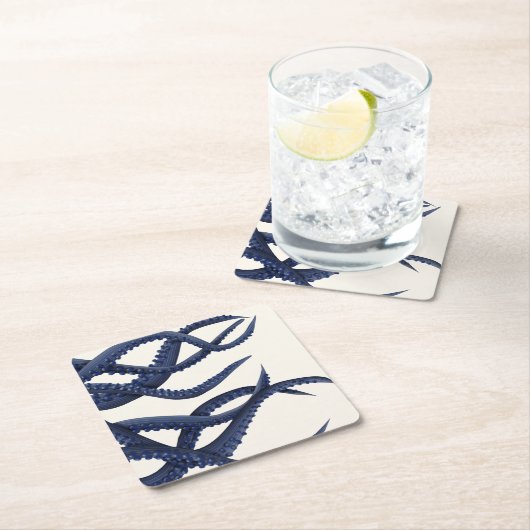 Riesenoctopus Tentacles Rechteckiger Pappuntersetzer (Vor Ort)