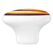 Riesenorange-Spirale in schwarz Keramikknauf (Seitenansicht)