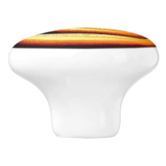 Riesenorange-Spirale in schwarz Keramikknauf (Seitenansicht)