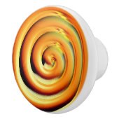 Riesenorange-Spirale in schwarz Keramikknauf (Rechts)