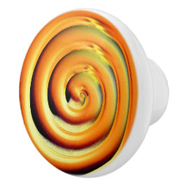 Riesenorange-Spirale in schwarz Keramikknauf