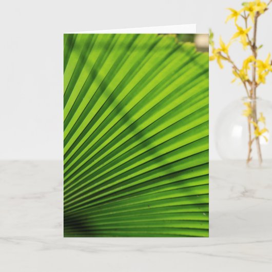 Riesenpalmenmuster Karte (Gelbe Blume)