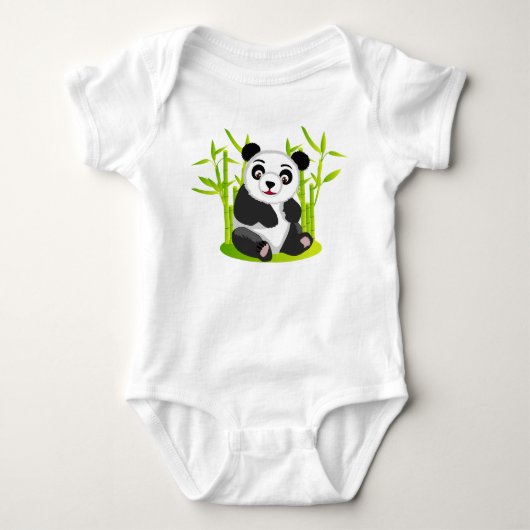 Riesenpanda Baby Strampler (Vorderseite)