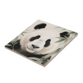 Riesenpanda-Bambus-Porträt Fliese (Seite)