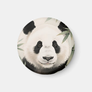 Riesenpanda-Bambus-Porträt Magnet