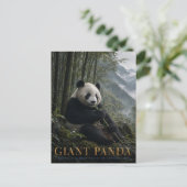 Riesenpanda-Bambuswald TIERE Postkarte (Stehend Vorderseite)
