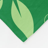 Riesenpanda-Bär unter den Blätter Fleecedecke (Ecke)