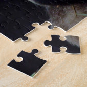 Riesenpanda-Bears essen Bambus und spielen Puzzle (Seite)