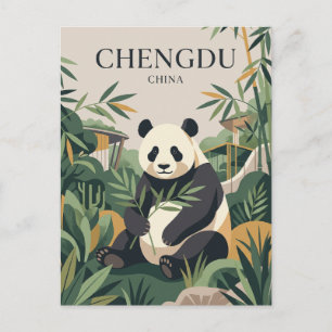Riesenpanda-Forschungsbasis von Chengdu China Postkarte
