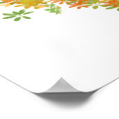 Riesenpanda frisst Bambus im Rahmen Poster (Ecke)