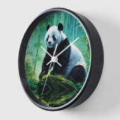 Riesenpanda im Bambuswald Uhr (Winkel)