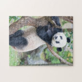 Riesenpanda in einem Baumpuzzle Puzzle (Horizontal)