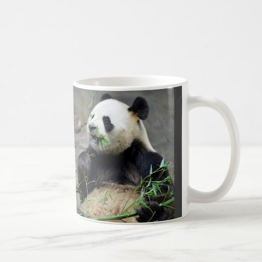 Riesenpanda isst Bambus Kaffeetasse (Rechts)