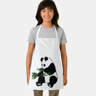 Riesenpanda isst Bambus Schürze