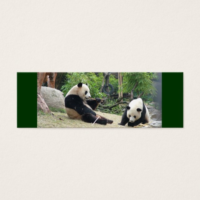 Riesenpanda-Mini-Lesezeichen (Vorderseite)