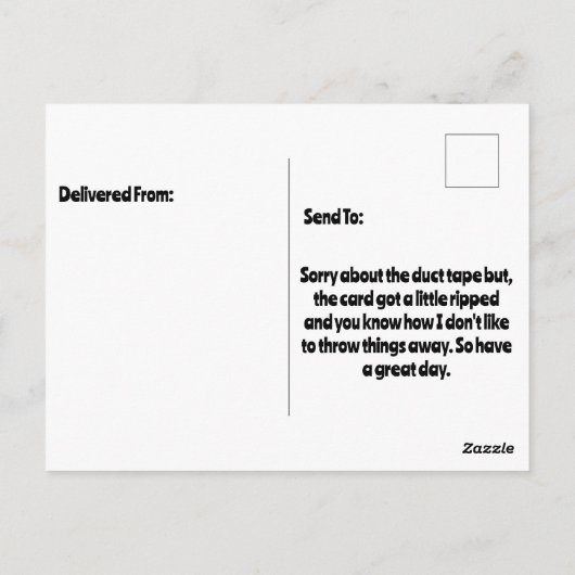 Riesenpanda mit Geburtshut Postkarte (Rückseite)