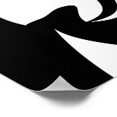 Riesenpanda mit Textplakat Poster (Ecke)