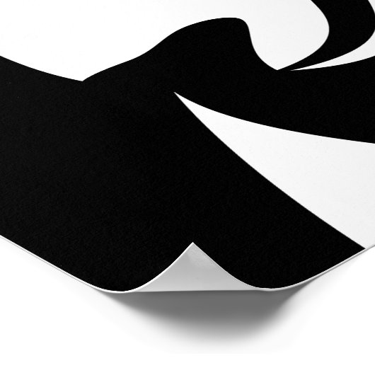 Riesenpanda mit Textplakat Poster (Ecke)