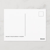 Riesenpanda stehend auf Stein Postkarte (Rückseite)