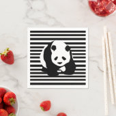 Riesenpanda und Streifen Serviette (Beispiel)