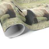 Riesenpanda-Urlaub Geschenkpapier (Rolleneckpunkt)
