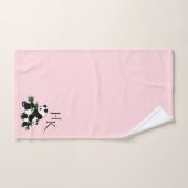 Riesenpandas Monogram Pink Bath Handtuch Set (Handtuch)