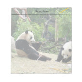 Riesenpandas Notizblock (Vorderseite)