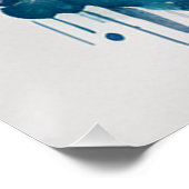 Riesenpazifische Oktopuskunst Poster (Ecke)